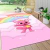 Custom Name Rainbow Fox Adventure Carpet Rug Customizable Soft Washable Anti-Slip Home Living Room Sofa Mats Personalized Rug. 0909161