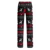 Women's Drawstring Christmas Printed Casual Pants