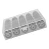25pcs Bobbin with Thread Winding Wire Transparent Bobbins for Embroidery and Sewing Machines