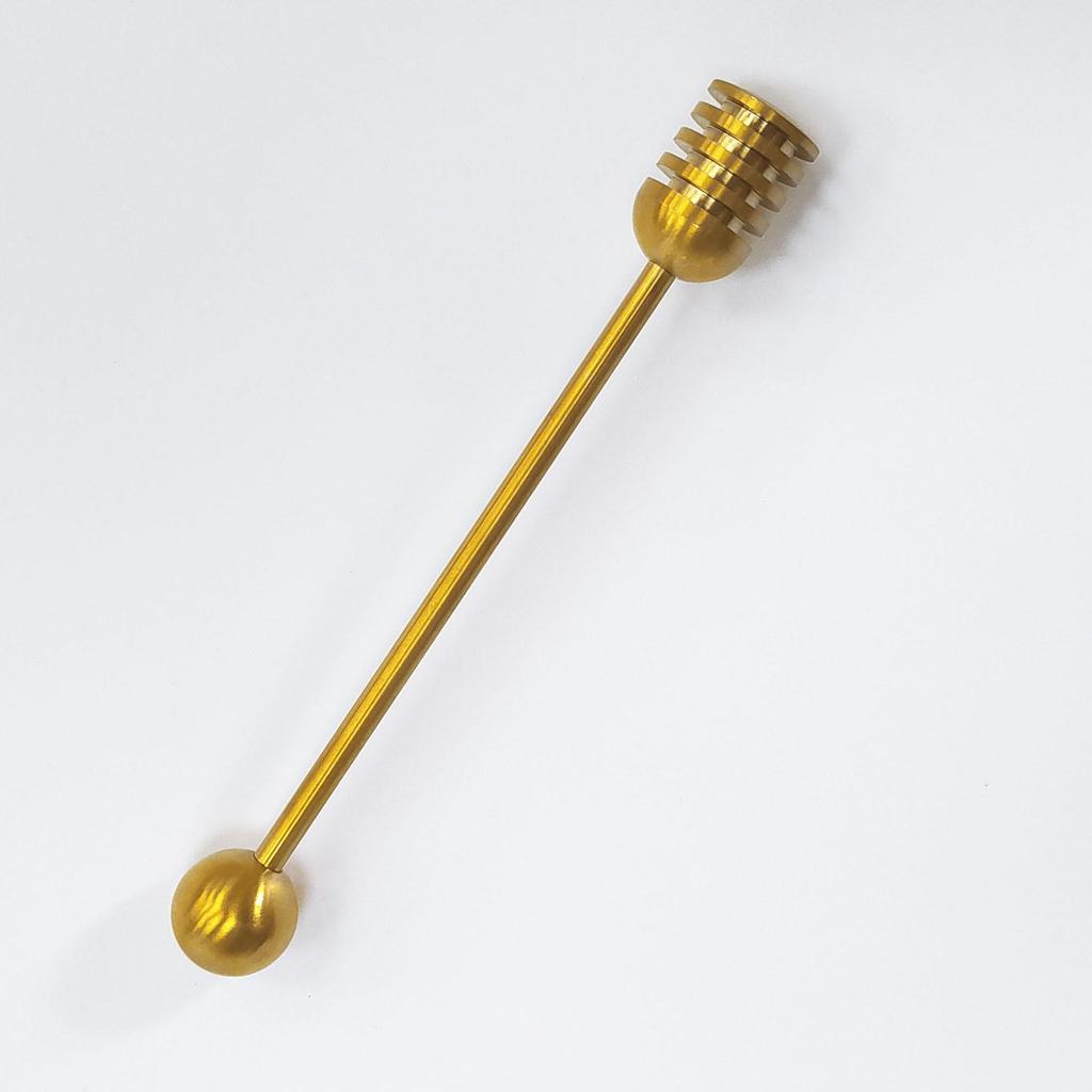 304 Stainless Steel Honey Stirrer with Beaded Handle
