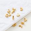 20pcs/bag 14K 18K Gold Color Plated Moon Shape Loose Spacer Beads With Hole For DIY Jewelry Necklace Bracelet Accessories