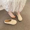 Niche Hand-woven Hollow Breathable Bag Head Slippers Wind Thick-soled Pedals