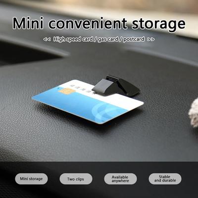 Home Office Schreibtisch Kartensteckplatz Feste Klammer Parkplatz Telefonnummer Auto-Clip-Organizer Auto Karten-Rechnungs-Halter Halterung Auto-Innenraumteile