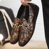 Leather Men Casual Shoes Breathable Slip on Boat Driving Shoes Fashion Formal Business Shoes Luxury Brand Mens Loafers