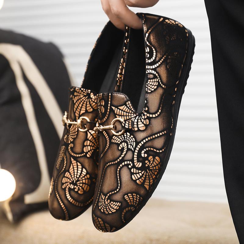 Leather Men Casual Shoes Breathable Slip on Boat Driving Shoes Fashion Formal Business Shoes Luxury Brand Mens Loafers