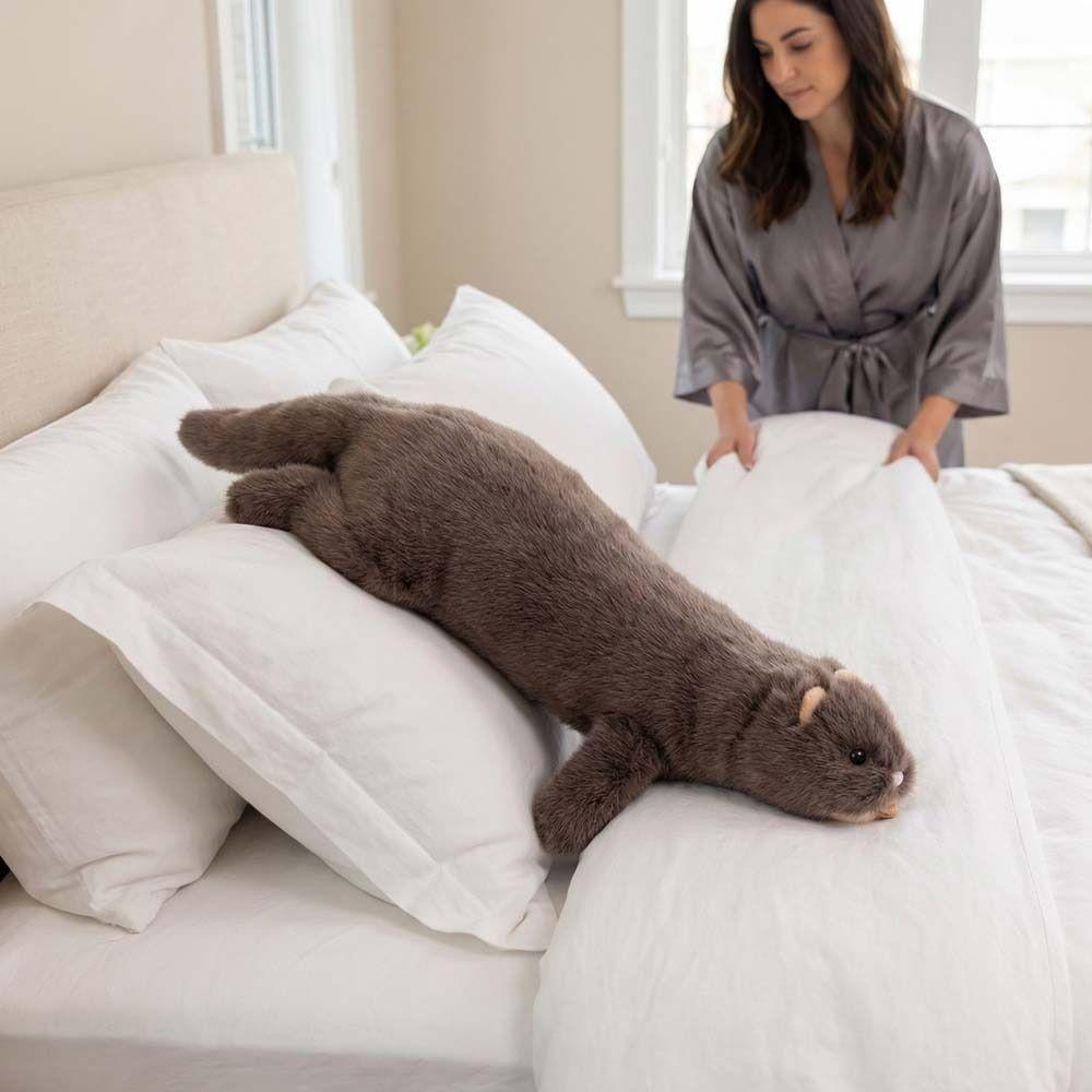 Lifelike Appearance Ferret Plush Toy Realistic Design Ferret Stuffed Animal Holiday Gifts