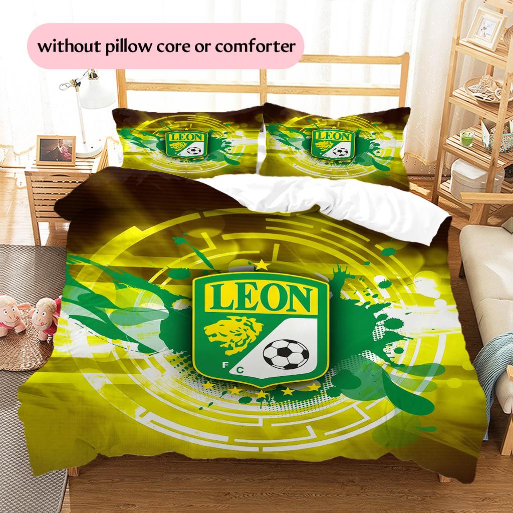 Club León  Pattern Bedding Quilt Set  Home Decoration  Gift (1 * duvet cover + 2 * pillowcase  without core)