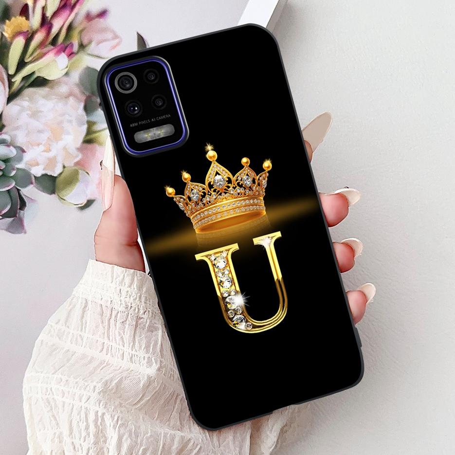 Pro pouzdro LG K52 2020 LM-K520 Nové Módní Korunní Písmena Kryt Měkký Silikonový Kryt na Telefon Pro LG K62 LM-K525 K 52 LGK52 LGK62 Fundas