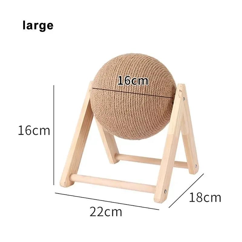 Cat Scratching Ball Toys Kitten Sisal Rope Balls Board Grinding Paws Toys Durable Kitty Scratch Board Pets Furniture Supplies