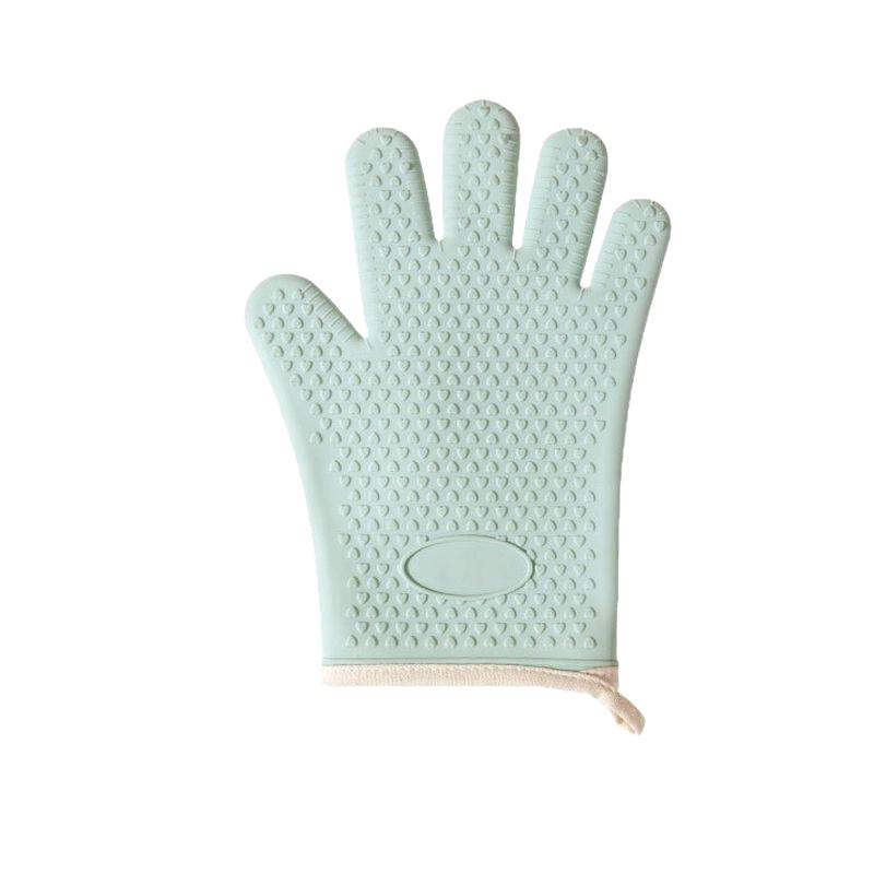 Heat-Resistant Knitted Cotton Oven Gloves: Insulated, Food-Grade, Easy-Cleaning.