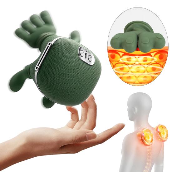 Bionický masážní přístroj na krk, ramena a záda, hloubková tkáň, úleva od bolesti, svalová relaxace, 3D hnětení, bezdrátový elektrický vyhřívaný shiatsu masážní přístroj
