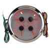 4in1 85mm Guage Multifunction Fuel Level Oil Pressure Water Temp Volt Meter DC 9‑32V for Car RV Boat Motorcycle