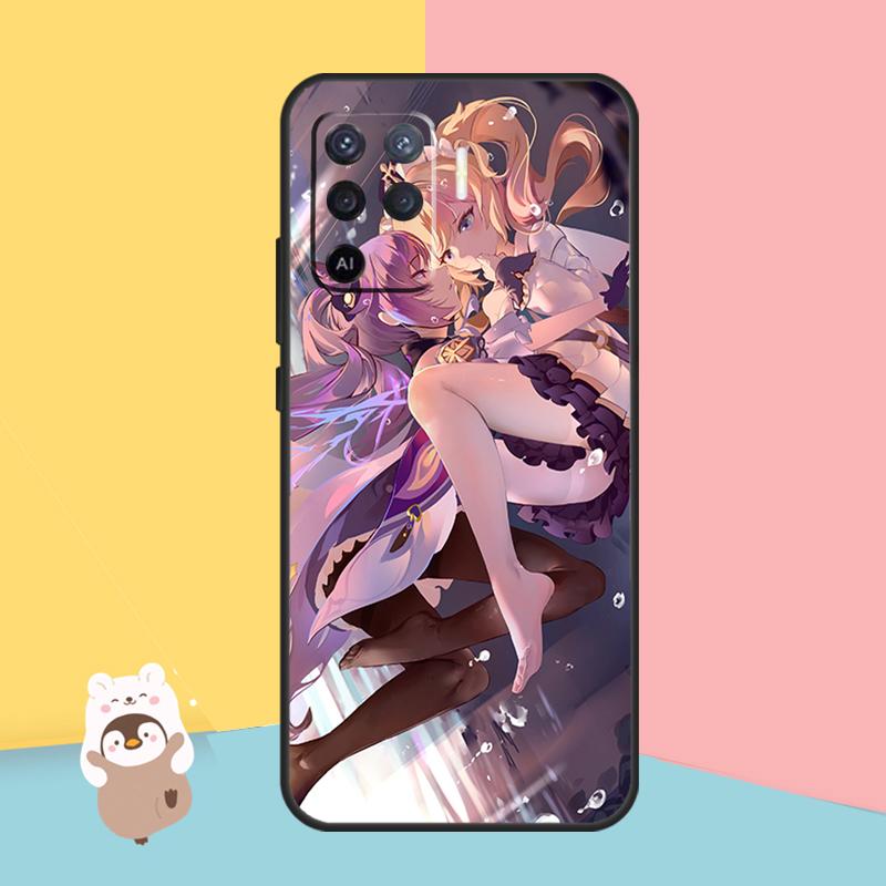 Genshin Impact Hentai Sexy Case For OPPO A94 A74 A54 A53S A53 A31 A5 A9 2020 A52 A72 A83 A91 A93 A1K A15 A16 Cover
