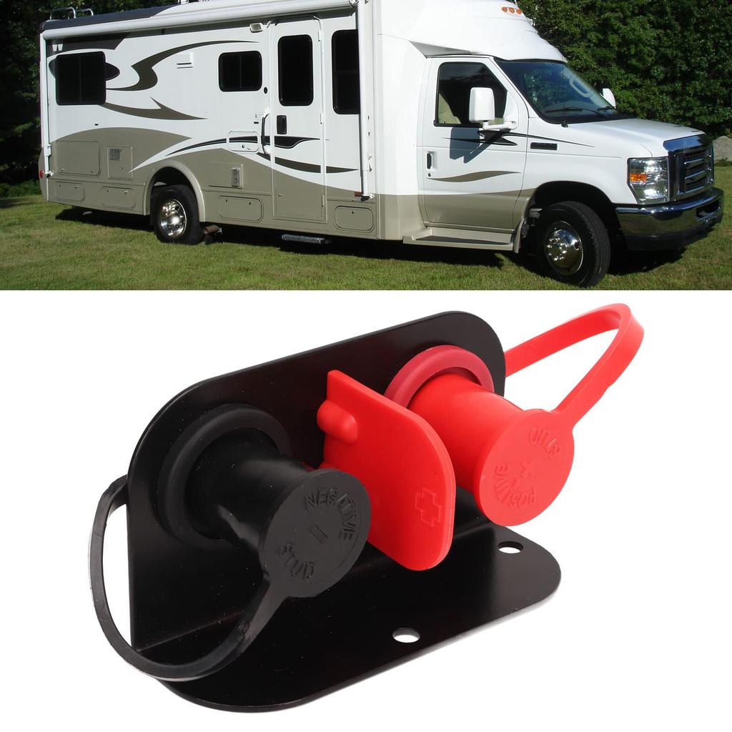 Remote Battery Terminal Kit Battery Terminal Relocation Kit Waterproof Remote Battery Jumper Terminal Battery Charger Post 2x20mm Stud 250A Rated