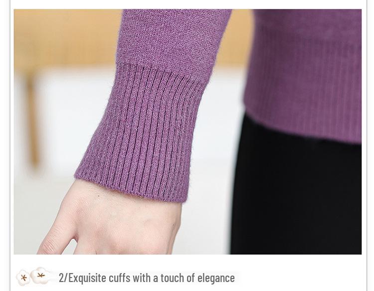 Mom's Winter Velvet One-Piece: Stylish Thickened Sweater with Warm Inner Layer for Middle-Aged & Elderly Women
