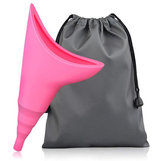 Female Urination Device Reusable Women Pee Funnel Eco-friendly Flexible Reusable Outdoor Travel Urinal Portable Women Urinal