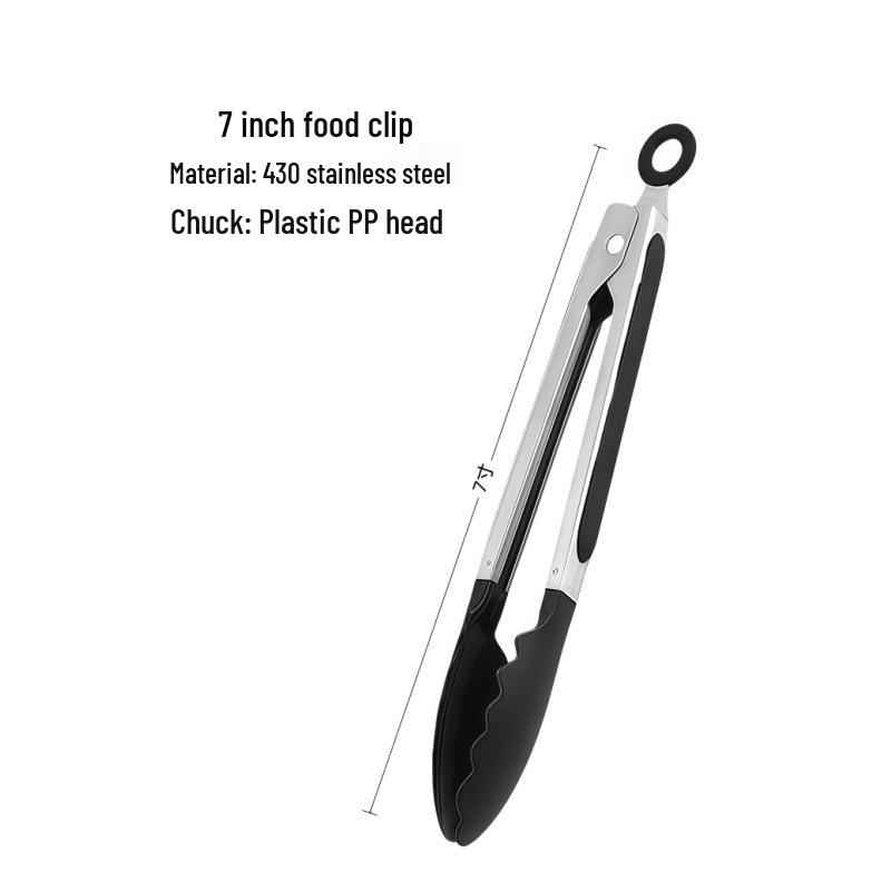 Stainless Steel Anti-Scalding BBQ and Bread Tongs