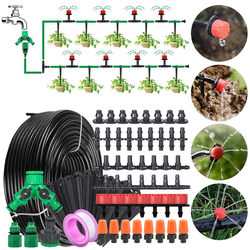 15-30M Drip Watering Irrigation System Self-watering Automatic Drip Irrigation Automatic Watering for Plants Farm Equipment