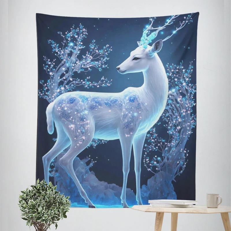 Beautiful Fawn Decorative Tapestry Home Wall Decor Office Living Room Tapestry