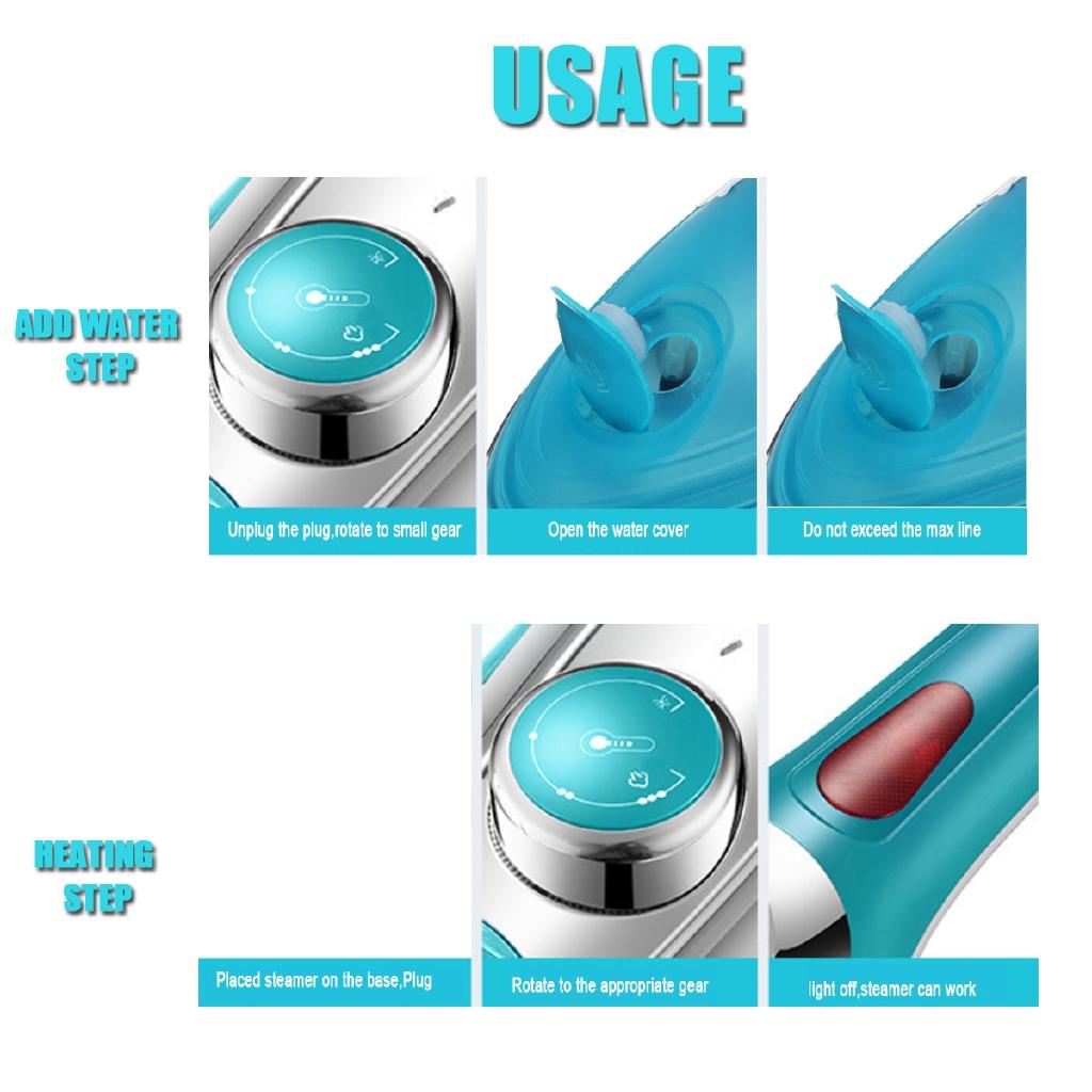 1000W 220V Handheld Portable Garment Steamers Mini Household Appliances Electric Steam Irons Brushes For Steamer Iron