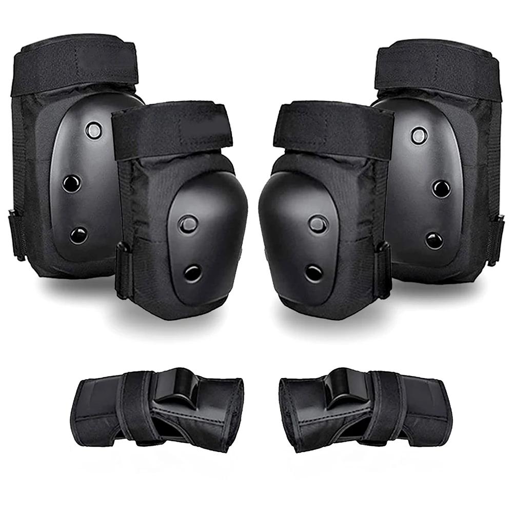 

6Pcs Adult/Child Knee Pads Elbow Pads Wrist Guards Protective Gear Set For Skateboarding Biking Skating Cycling Outdoor Sports S