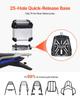 45L Motorcycle Top Case Universal Motorbike Tail Box with Leather Lining