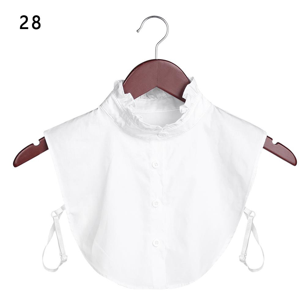 Classic Women Cotton Lace Fake Collar Vintage Detachable Clothes Accessories Lapel Blouse Top Shirt Collar False Collar DropShip