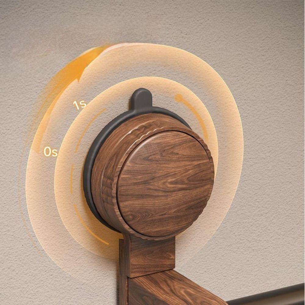 Walnut Wood Walnut Wooden Towel Bar Space Aluminum No Hole Towel Bar Bath towel