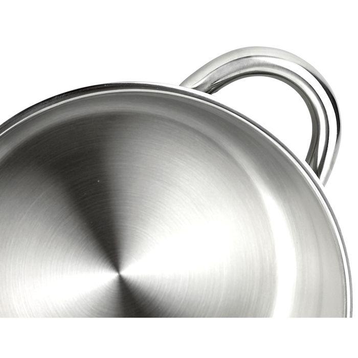 Casserole - FAGOR - Silverinox - 24 Cm - Acier Inoxydable - Induction - Couvercle