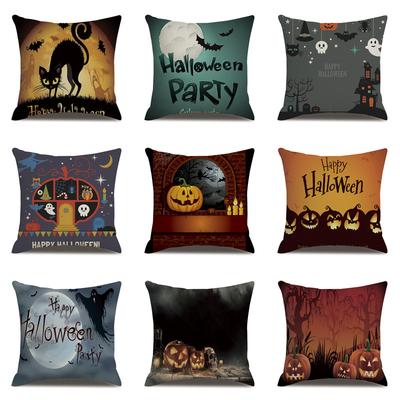 Halloween Leinen Kissenbezug Bedruckter Kissenbezug