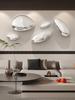 Creative Imitation Stainless Steel Goose Egg Stone Wall Decoration Modern Hotel Hanging Water Droplet Wall Decoration Artwork