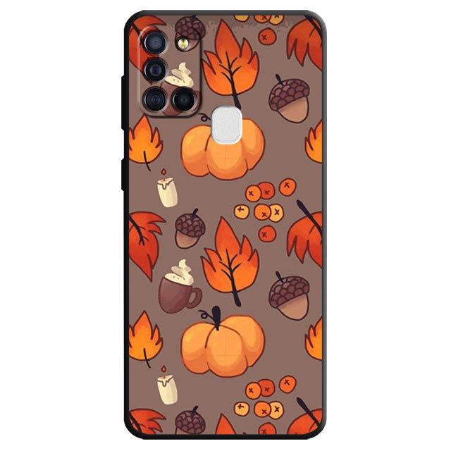 

Чехол для Samsung Galaxy M30s M22 M32 5g M31 M13 M51 M33 M23 M52 M12, осенние листья, осень, лиса, тыква, великолепный чехол на Хэллоуин Samsung M12