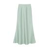 High-Waisted Slimming Satin Bodycon Mermaid Midi Skirt 2025 Spring/Summer Collection