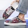 Fashion Summer Men Half Slippers Breathable Lightweight Man Casual Shoes Comfortable Walking Sneakers Non-slip Flats Lazy Shoes Zapatos