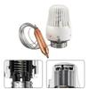 Testa termostatica sensore remoto K Bianca Con tubo capillare da 2 m Compatibile Con Per Valvola di controllo temperatura Heimeier