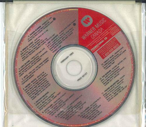 CD РАЗЛИЧНЫЕ Warner Music Canad Февраль 1992 PROC92127 WARNER MUSIC CA 1992 Канада Рок Б/У
