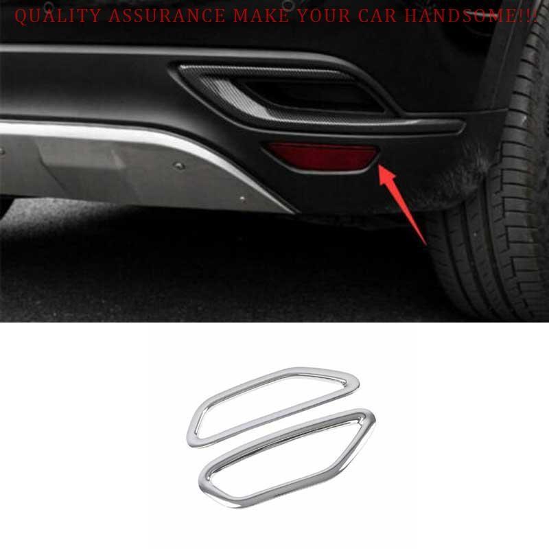For Buick Envision 2021-2024 Chrome Rear Fog Light Eyelid Molding Frame Trim 2PC