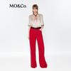 MO&Co. C+ Series Acetate Blend V-Neck Polo Shirt