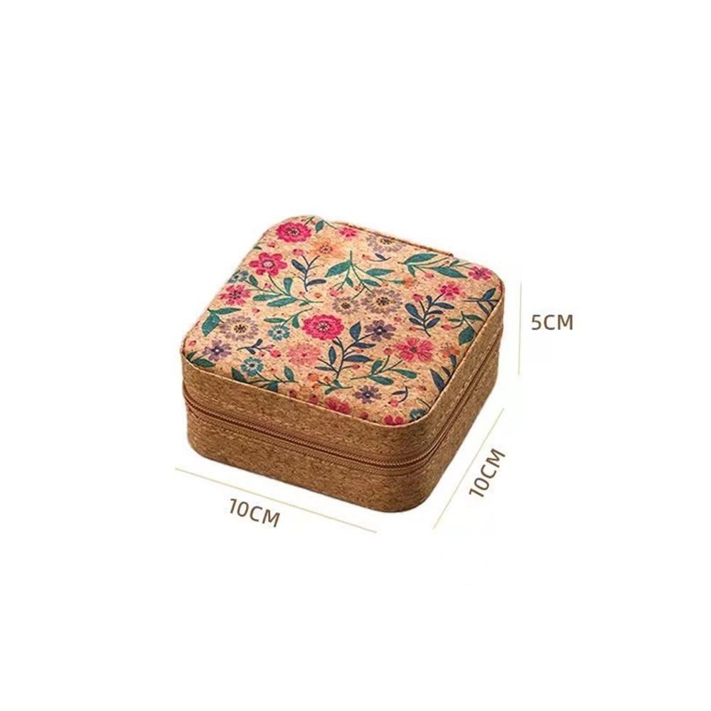 Vintage Leather Mini Jewerly Storage Box Colorful Jewelry Ring Organizer Case for Rings Earrings Necklaces Gifts for Women