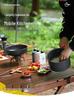Outdoor Cookware Set DS311: 2-3 Person Portable Picnic Set with 1.1L Teapot and Tableware Accessories