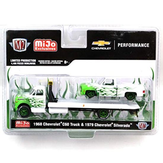 M2 MACHINES 164scale MiJo EXCLUSIVE-1960 CHEVROLET C60 TRUCK & 1979 CHEVROLET SILVERADO