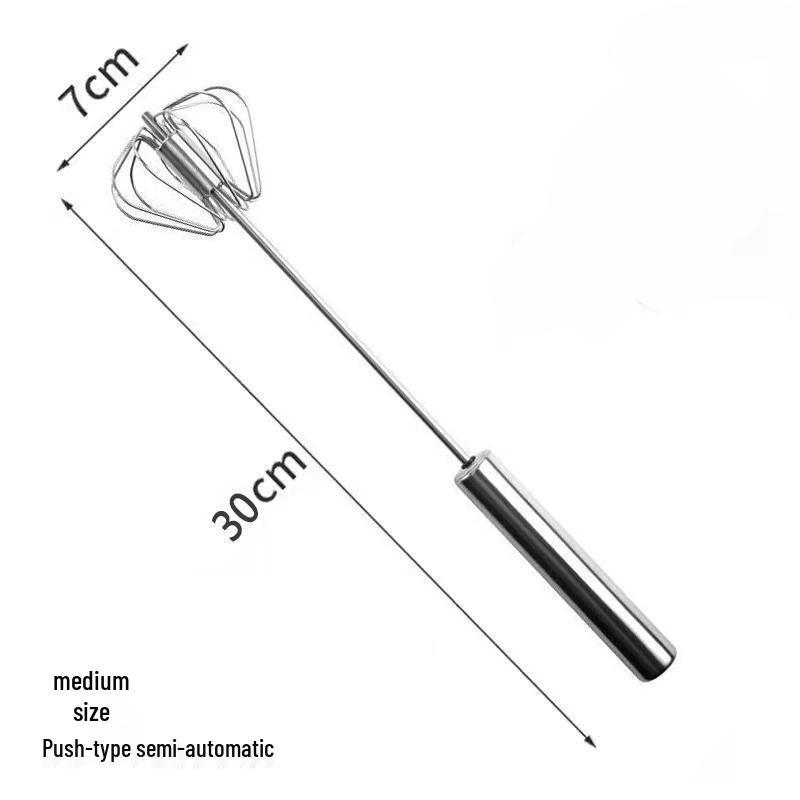 Stainless Steel Manual Egg Beater Whip Mixer for Baking