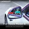 Per Tesla Model 3 X S Y 2023 Pellicola Antipioggia per Auto Pellicola Protettiva Antipioggia Antiappannante Impermeabile per Specchietto Retrovisore Auto