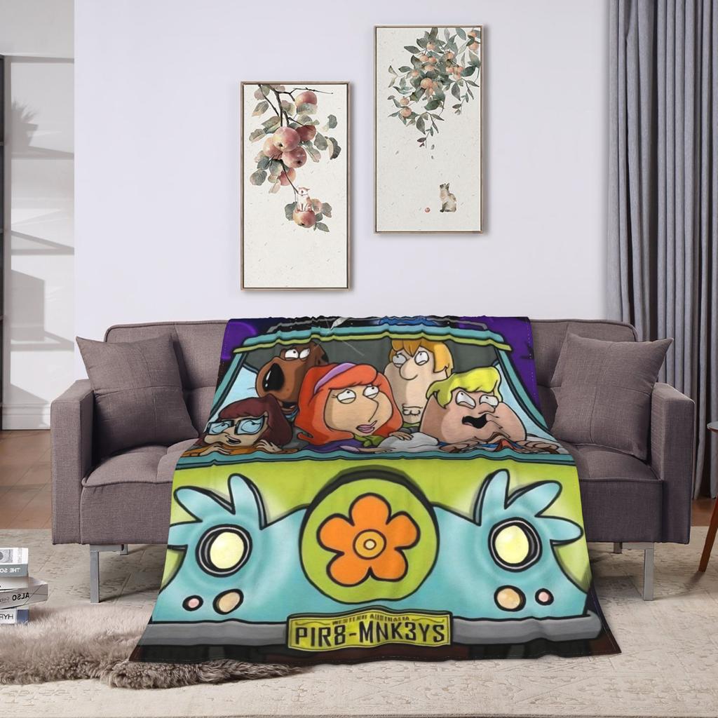 Families Peter Griffin Guys Stewie Soft Blankets Picnic Plush Throw Blanket Comfortable Bedroom Flannel Bedspread Sofa Bed Cover