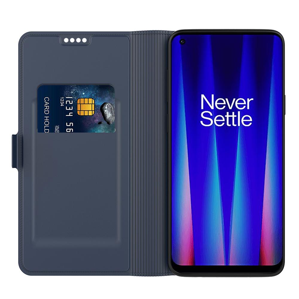

For OnePlus Nord N30 SE 5G Case Magnetic Buckle Flip Phone Cover with Card Holder Blue