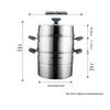 SUPOR 3-Layer 304 Stainless Steel Steamer