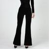 Women's Elegant Gold Velvet Slimming Practice Set for Autumn/Winter