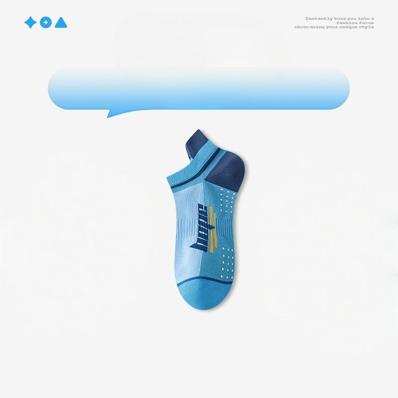 Men's Summer Thin Cotton Deodorizing Sweat Absorbing Breathable Sports Socks