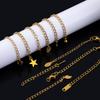 5pcs Stainless Steel Extension Tail Chain Lobster Clasps Connector Extended Chain Bracelet Necklace Jewelry Making DIY Component