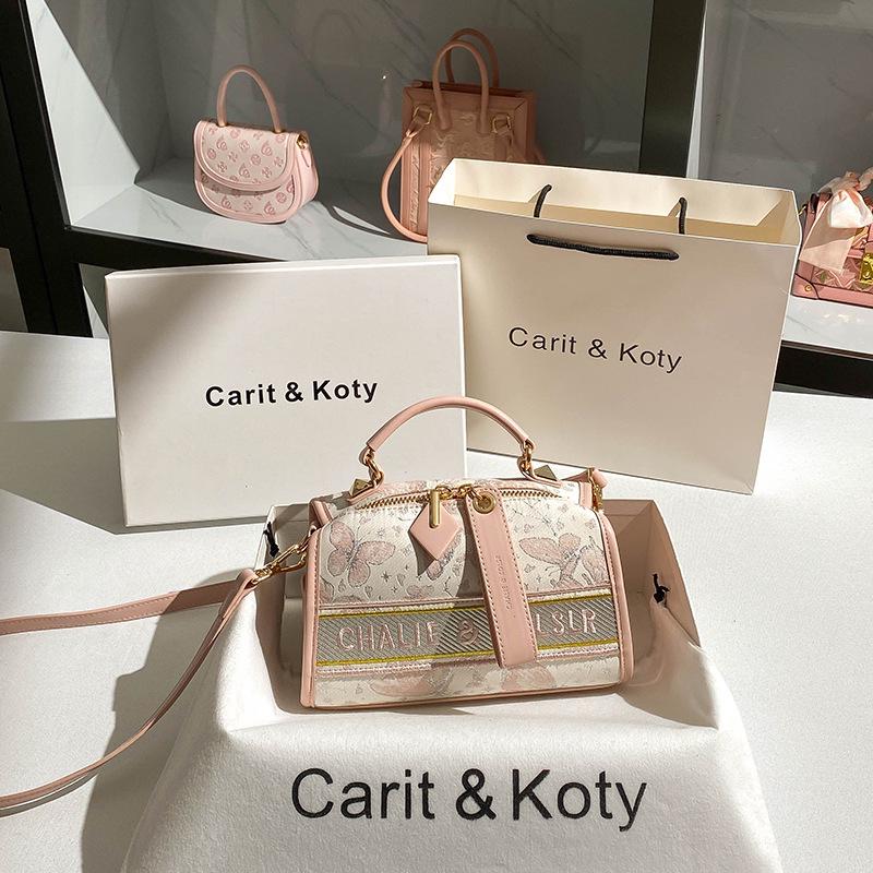 2024 Chinese Style Butterfly Boston Commuting Pillow Bag